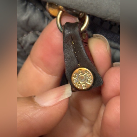 MZ Wallace Gray Quilted Backpack with Metallic Hardware - Picture 4 of 17